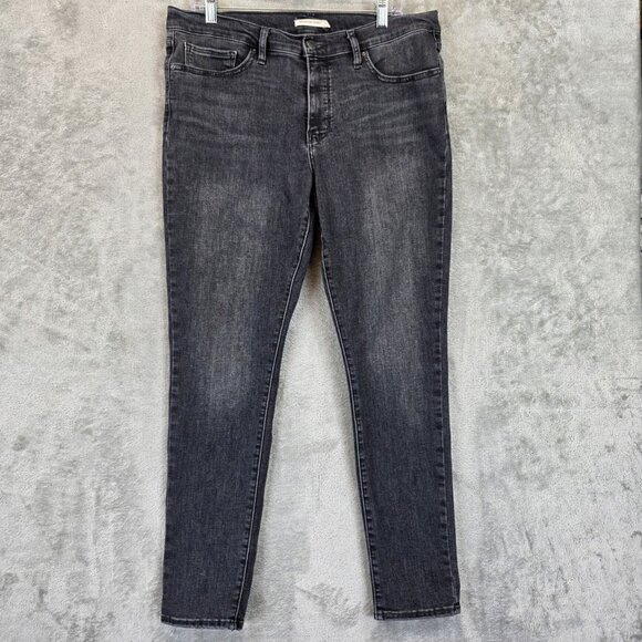 Levis 311 Shaping Skinny Jeans Womens 33 Black Stretch Mid Rise Slim Fit Denim - Picture 1 of 12